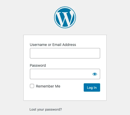 wordpress-login WordPress หน้า Login