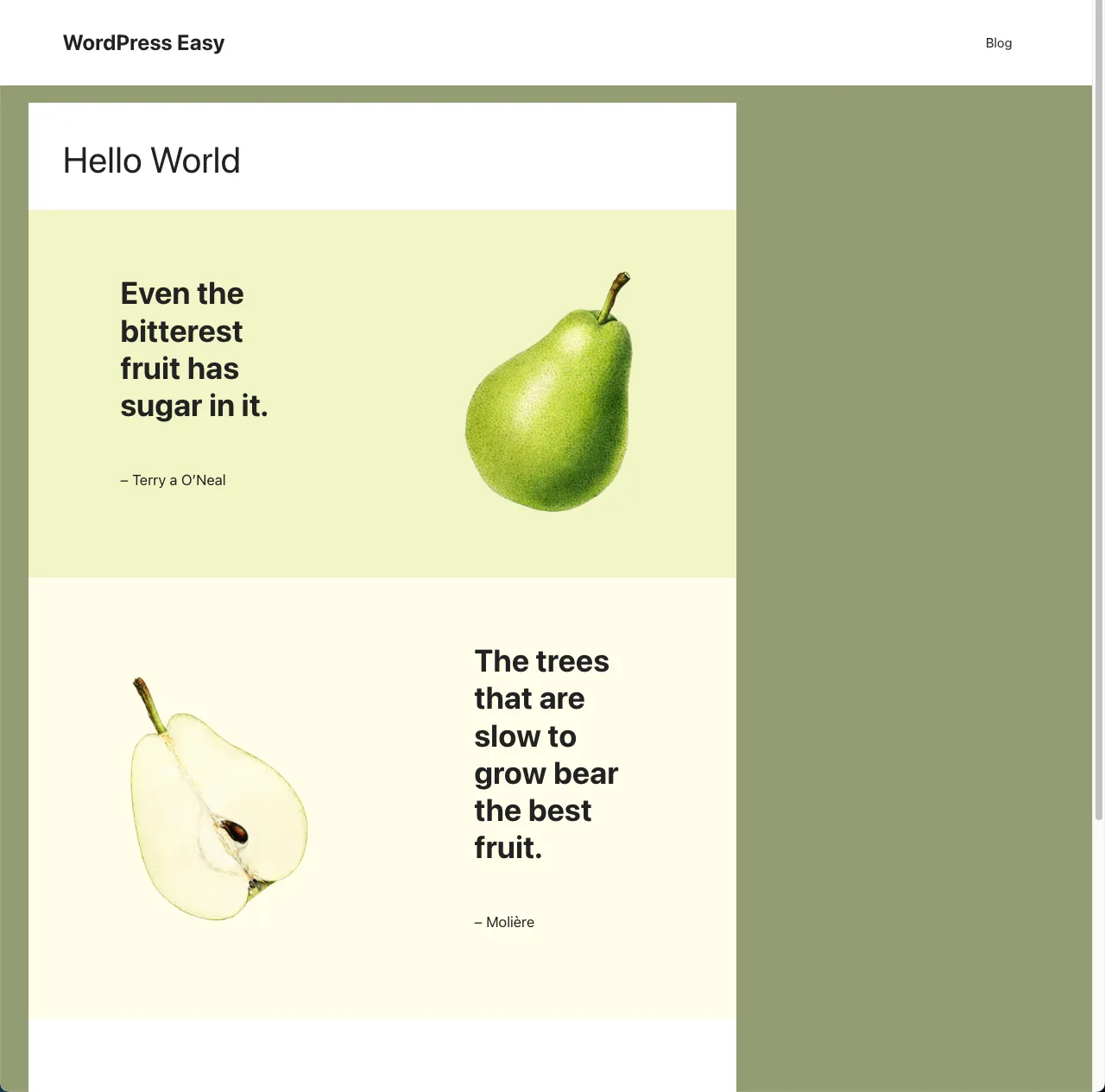 wordpress-pages WordPress การแสดงผลสำหรับ Pages